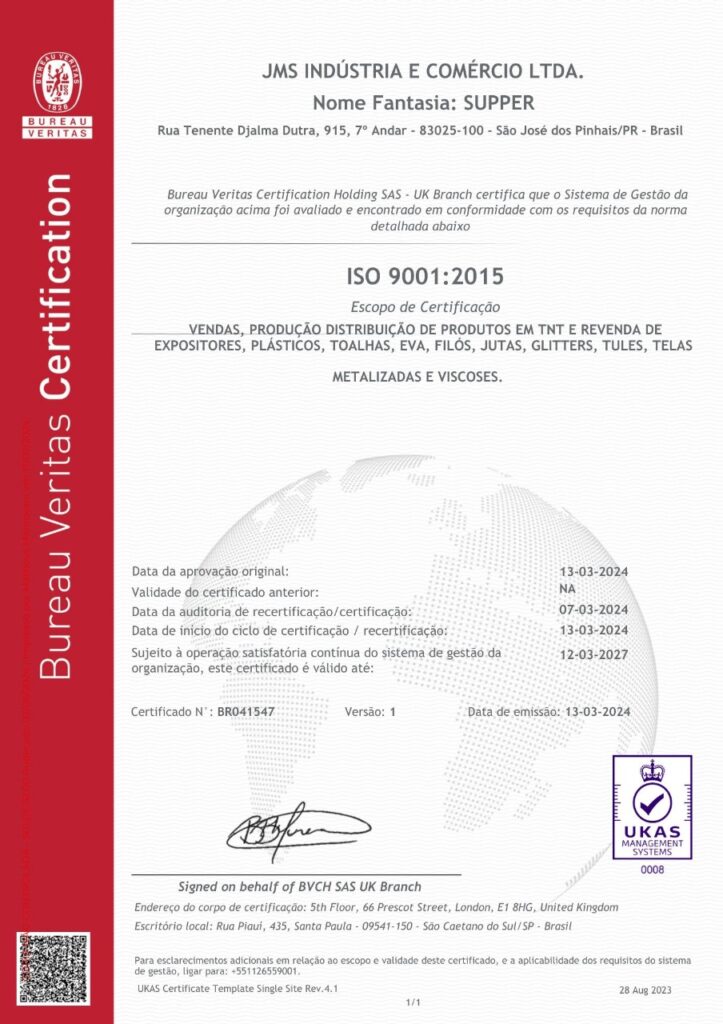 Imagem Certificado ISO 9001