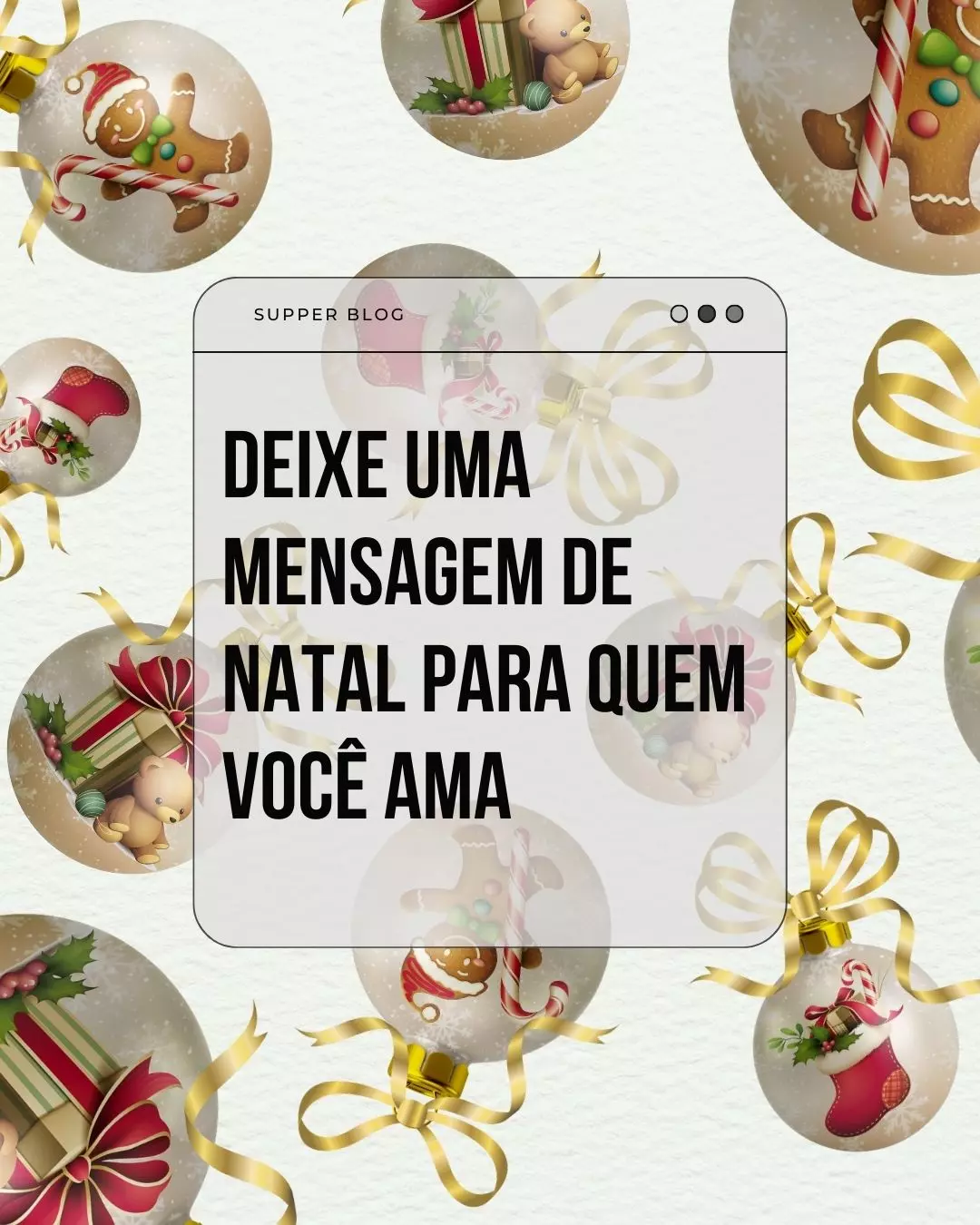 Deixe uma mensagem de natal para quem você ama!