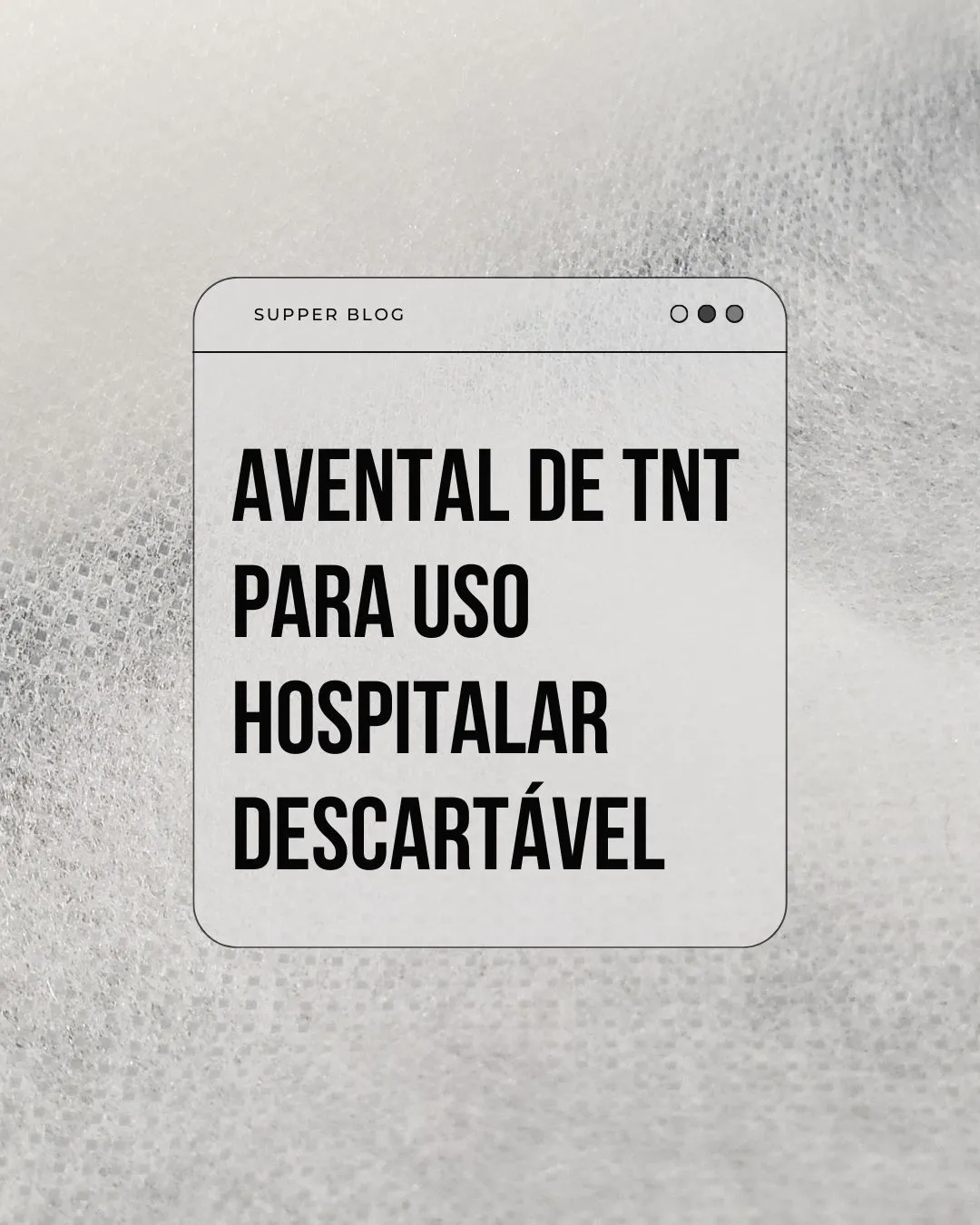 Avental de TNT para uso hospitalar descartável